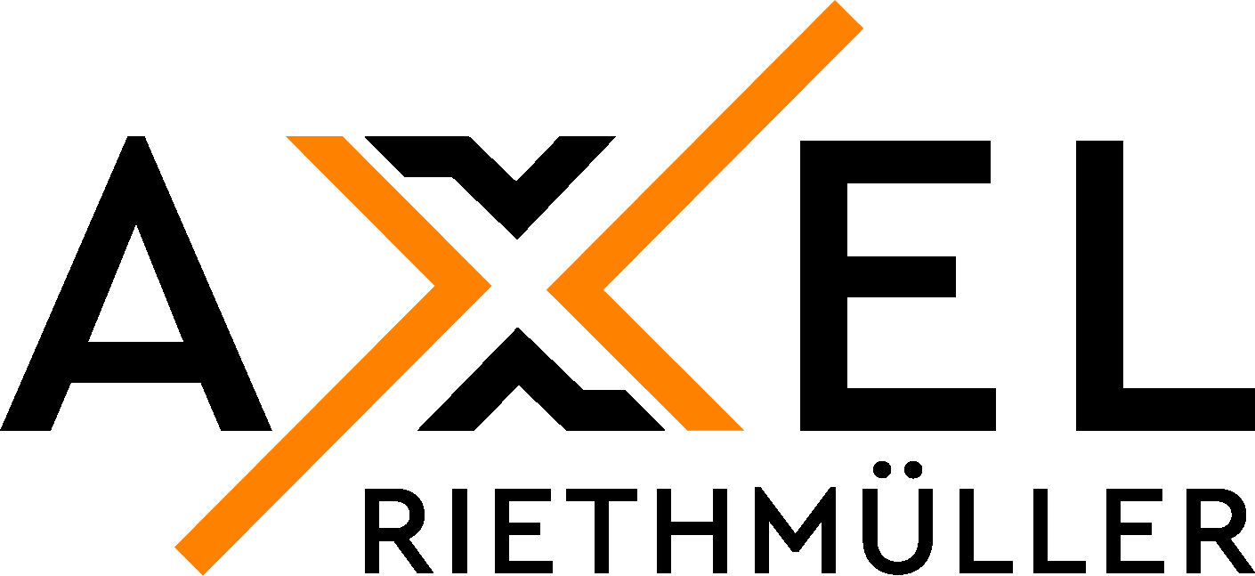 Axel Riethmüller Logo_Schwarz_Orange